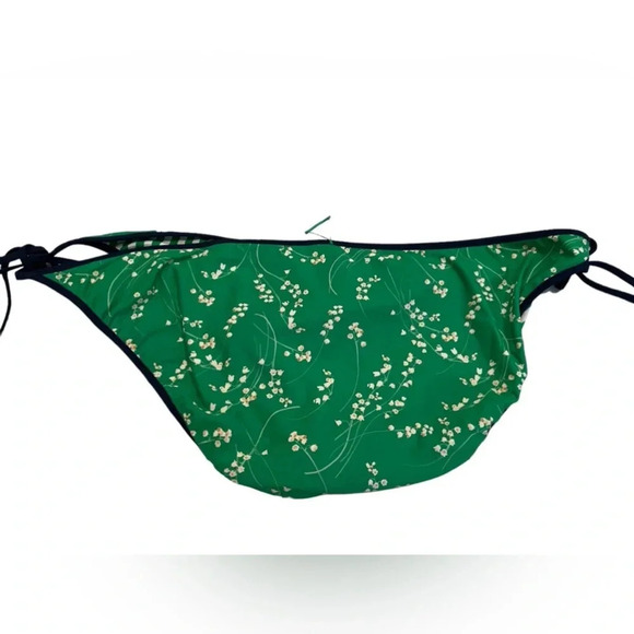 NWT J Crew String Hipster Bikini Bottom in Reversible Floral Stripe - Picture 4 of 6